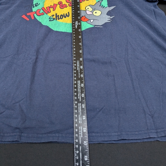 The Simpsons, The Itchy & Scratchy Show T-shirt Size XL Blue - Picture 5 of 10
